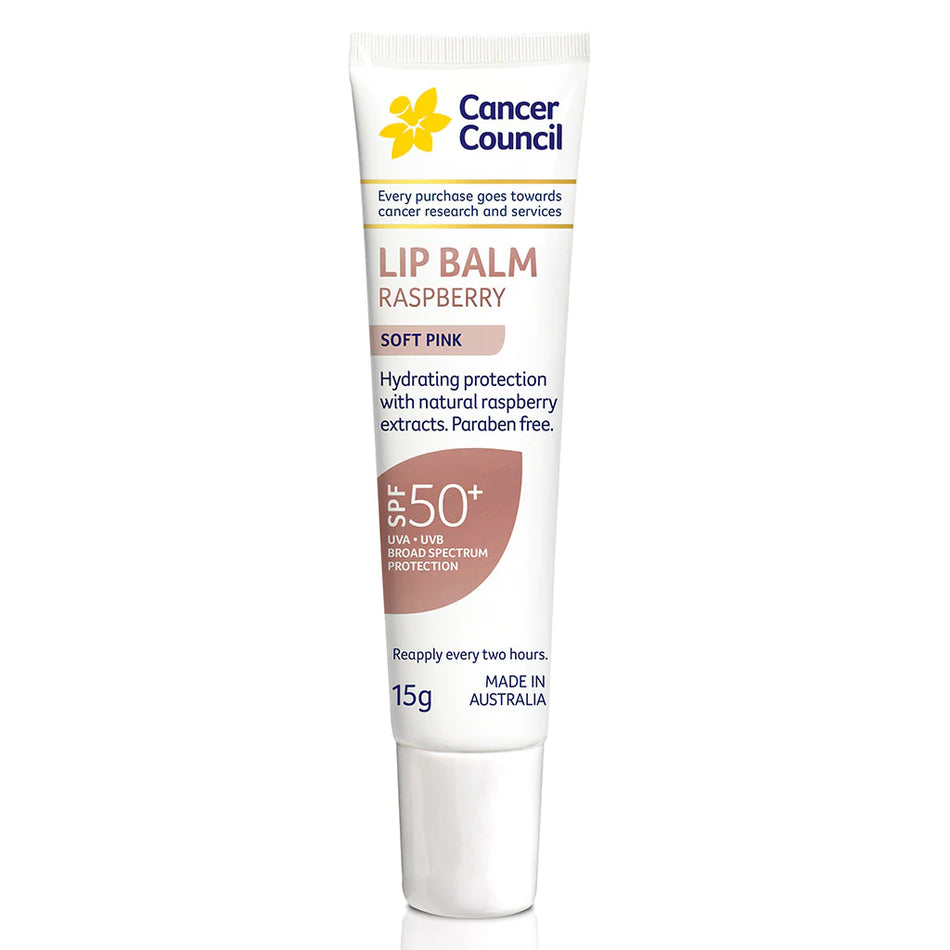 Cancer Council SPF 50+ Raspberry Lip Balm