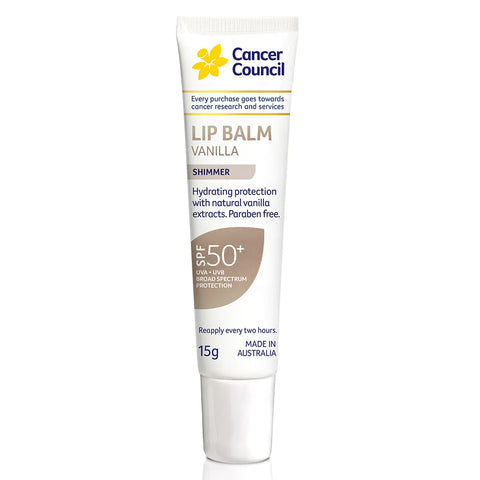 Cancer Council SPF 50+ Vanilla Lip Balm