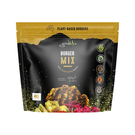 GoodMix Superfoods Burger Mix Easy Vegan Veggie Pattie Premix Catering 4kg