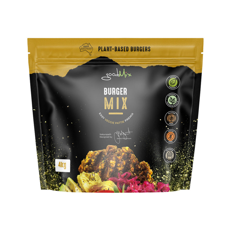 GoodMix Superfoods Burger Mix Easy Vegan Veggie Pattie Premix Catering 4kg