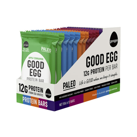 Googys Good Egg Protein Bar Mixed 55g(Pack of 12)
