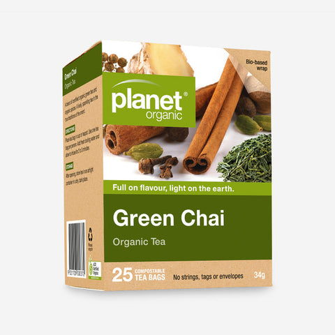 PLANET ORGANIC Herbal Tea Bags Green Chai 25