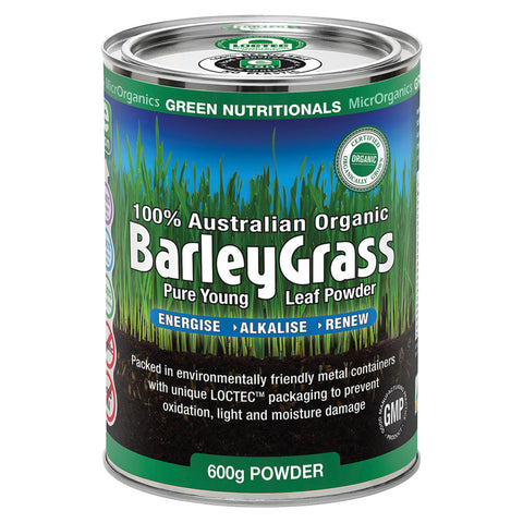 Green Nutritionals by MicrOrganics Organic Australian BarleyGrass Powder 600g