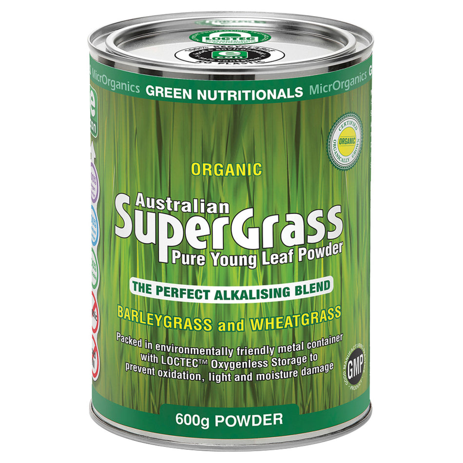 Green Nutritionals by MicrOrganics Organic Australian SuperGrass Powder 600g
