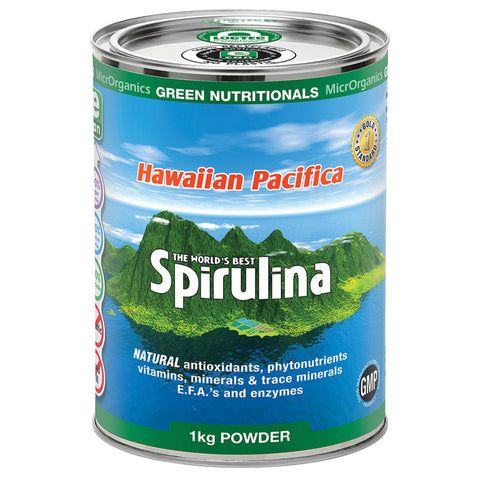 Green Nutritionals by MicrOrganics Hawaiian Pacifica Spirulina Powder 1kg