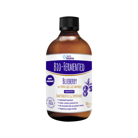 Henry Blooms Bio-Fermented Blueberry Concentrate (with Papaya, Acai, Goji & Maqui) 500ml