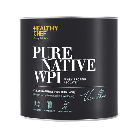 The Healthy Chef Pure Native WPI (Whey Protein Isolate) Vanilla 450g