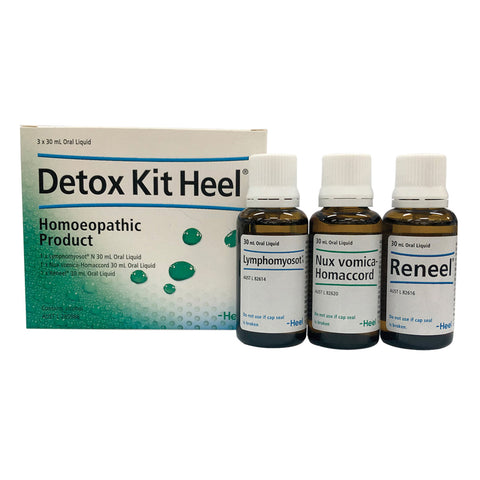 Heel Detox Kit Heel Oral Liquid 30ml x 3 Pack (contains: Lymphomyosot, Nux Vomica Homoccord & Reneel)