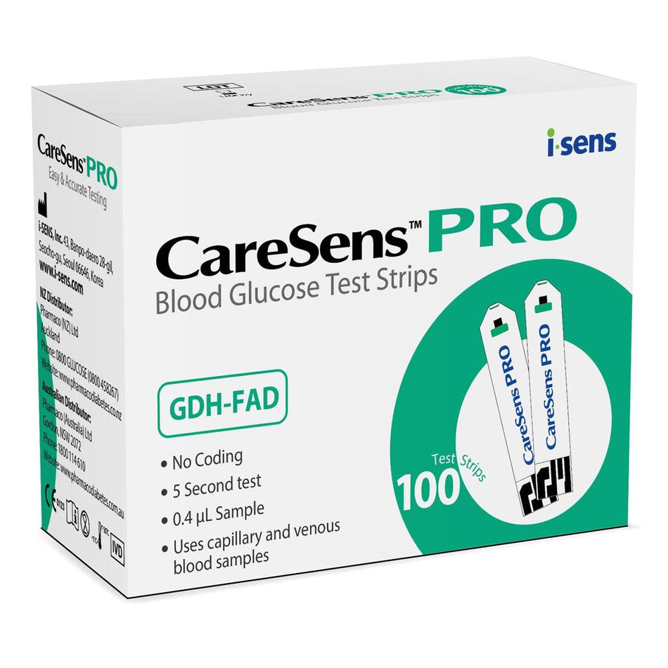 Caresense Pro Test Strips 100 Pack
