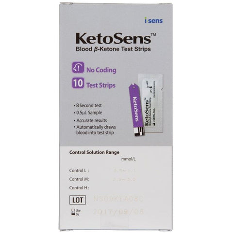 CareSens KetoSens Blood Ketone Test Strips 10pk