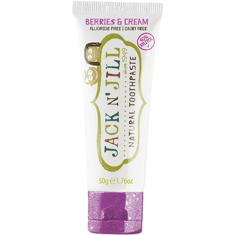 JACK N' JILL Toothpaste (Children) Berries & Cream - Fluoride Free 50g