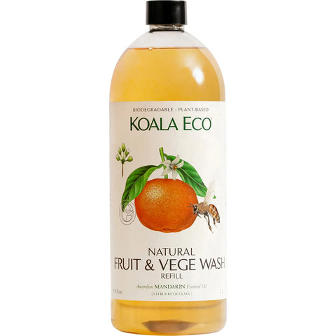 Koala Eco Fruit and Vegetable Wash Mandarin Essential Oil 1L