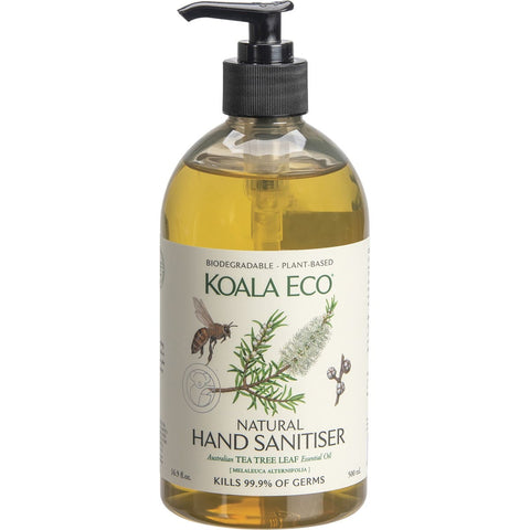KOALA ECO Natural Hand Sanitiser Tea Tree Leaf Essential Oil 500ml