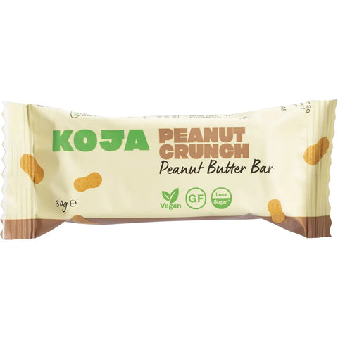 KOJA Natural Peanut Butter Bars Peanut Crunch 30g 16pk