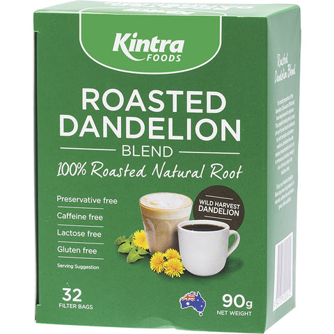 KINTRA FOODS Roasted Dandelion Blend Tea Bags 32