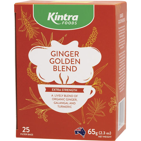 KINTRA FOODS Herbal Tea Bags Ginger Golden Blend 25