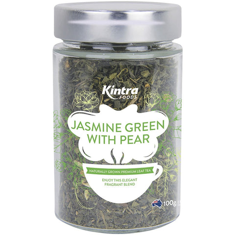 KINTRA FOODS Loose Leaf Tea Jasmine Green With Pear 100g