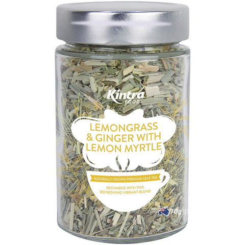 KINTRA FOODS Loose Leaf Tea Lemongrass & Ginger W/Lemon Myrtle 70g