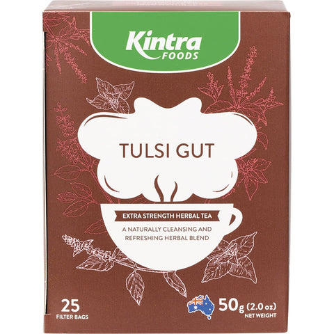 KINTRA FOODS Herbal Tea Bags Tulsi Gut 25