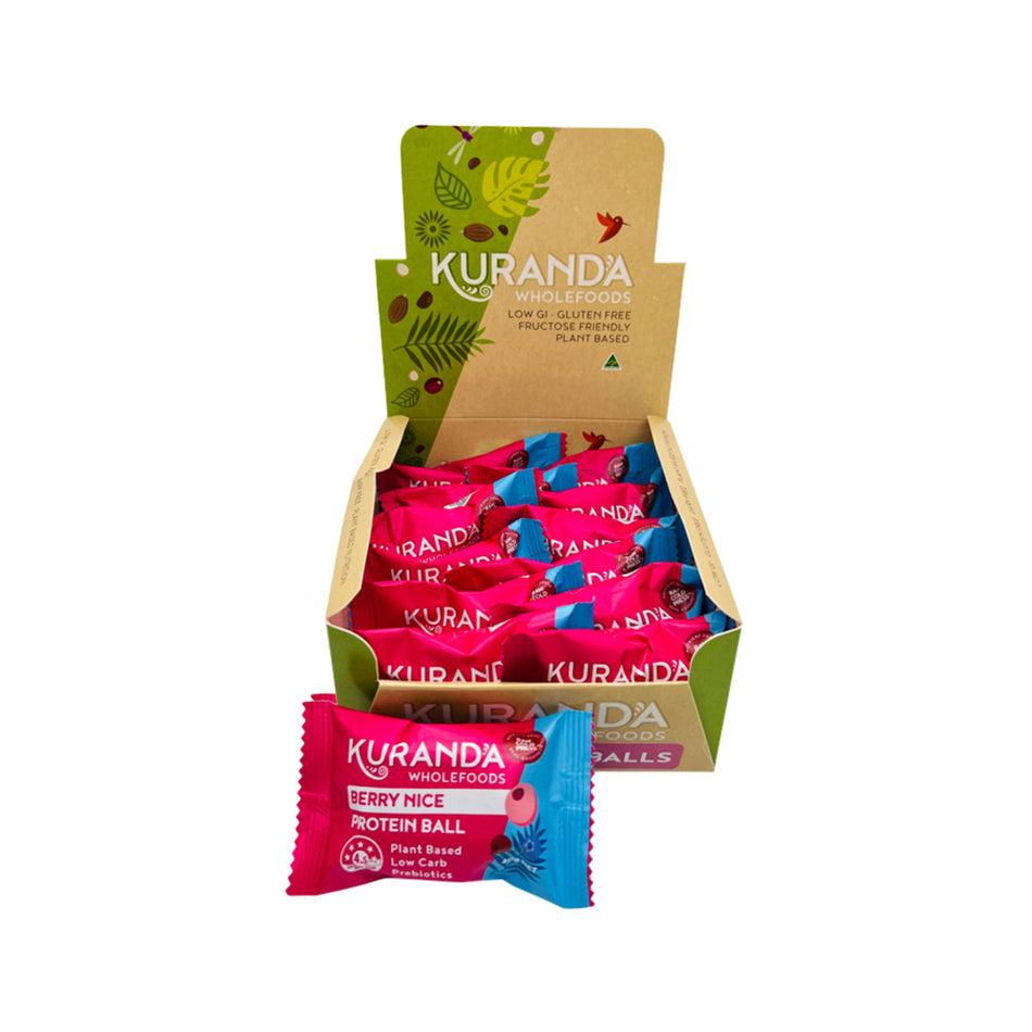 Kuranda Wholefoods Protein Ball Berry Nice 40g(Pack of 12)