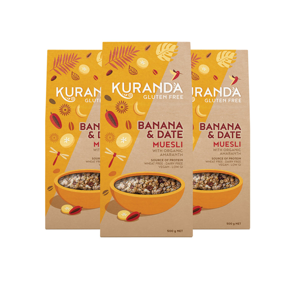 Kuranda Wholefoods Gluten Free Muesli Banana & Date 3kg