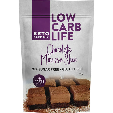 Low Carb Life Chocolate Mousse Slice Keto Bake Mix 300g