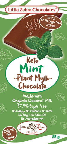 Little Zebra Chocolates Mint Plant Mylk 85g (Pack of 12)