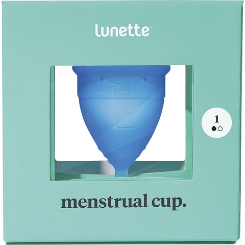 LUNETTE Reusable Menstrual Cup - Blue Model 1 - For Light To Normal Flow 1
