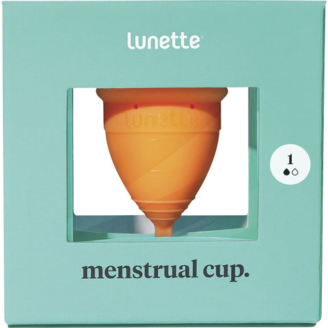 LUNETTE Reusable Menstrual Cup - Orange Model 1 - For Light To Normal 1