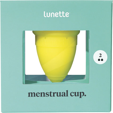LUNETTE Reusable Menstrual Cup - Yellow Model 2 - For Normal To Heavy Flow 1
