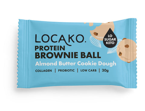 Locako Protein Brownie Ball Almond Bu 30g (Pack of 10)
