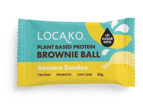 Locako Protein Brownie Ball BanSundae 30g (Pack of 10)