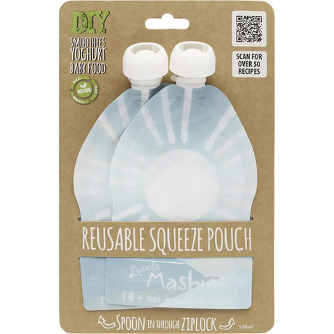 Little Mashies Reusable Squeeze Pouch Sun 2x130ml