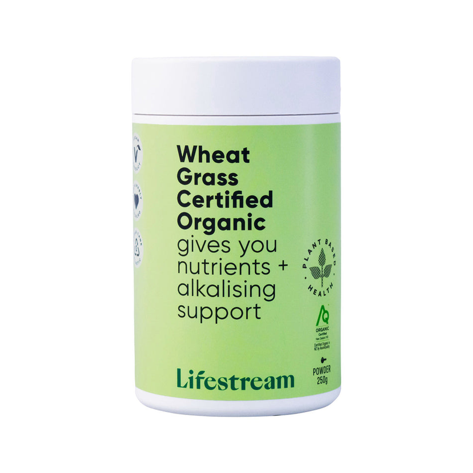 Lifestream Wheat Grass Certified Organic Powder 250g
