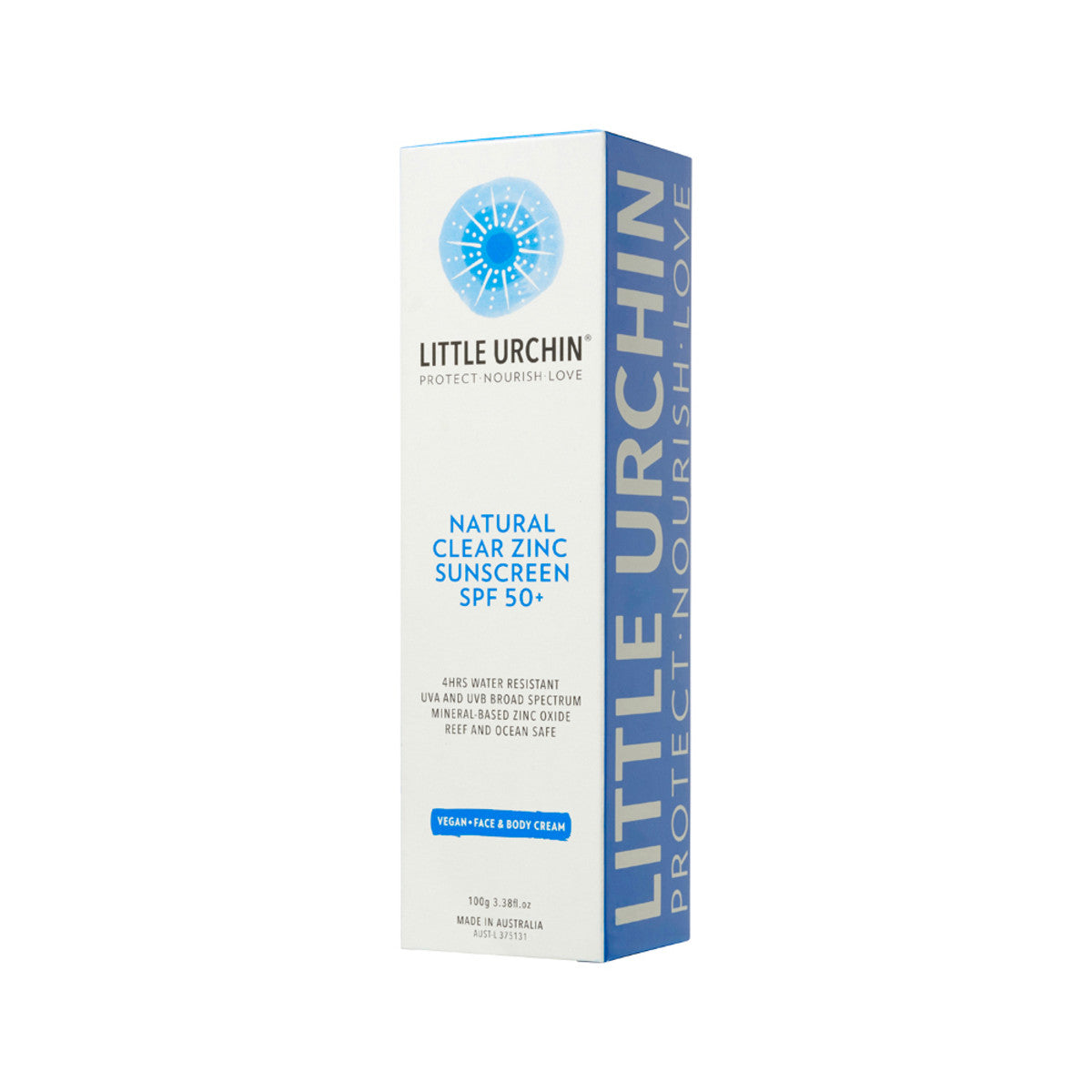 Little Urchin Natural Sunscreen Clear Zinc SPF 50+ 100g