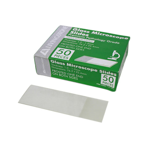 Livingstone Glass Slides Frosted x 50 Pack