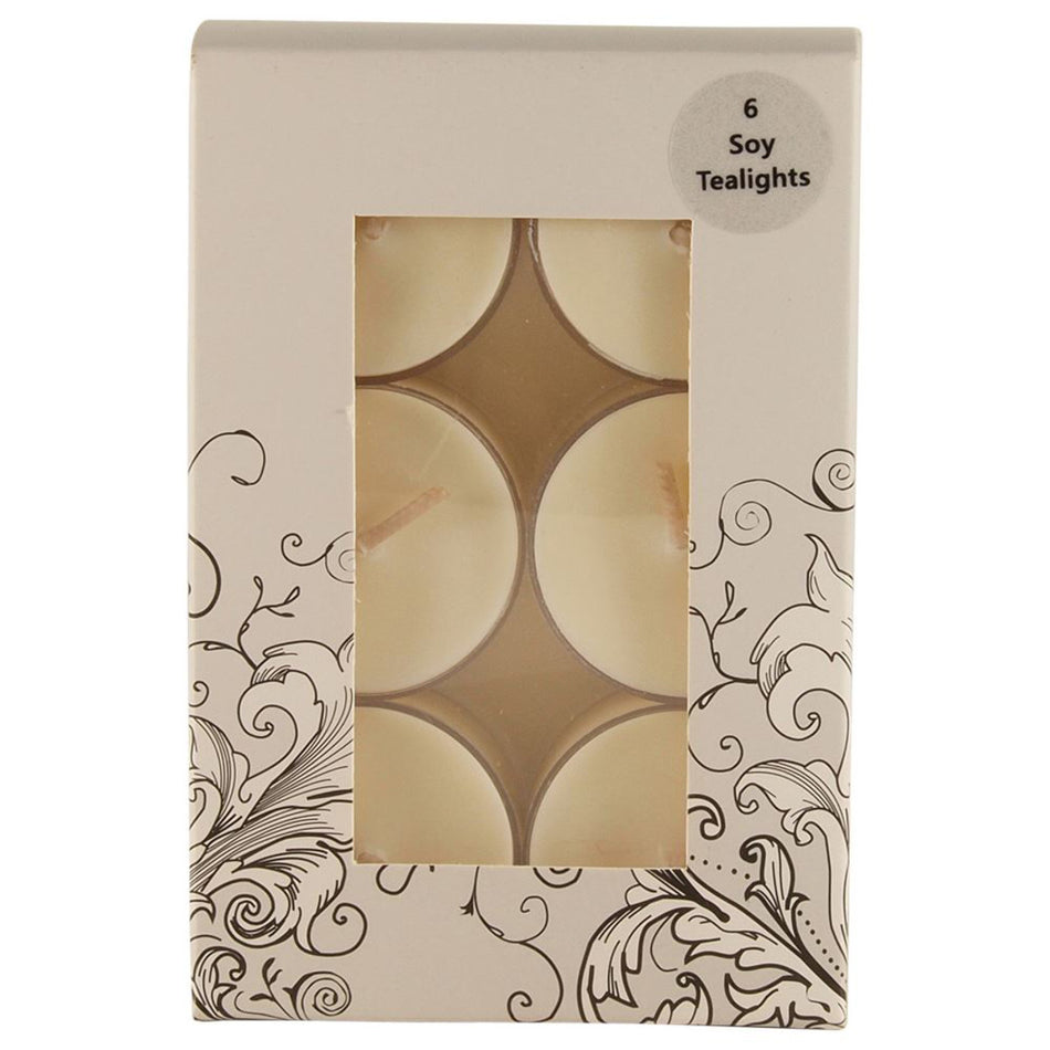 Livinia Naturals Soy Tea Light Candles x 6 Pack