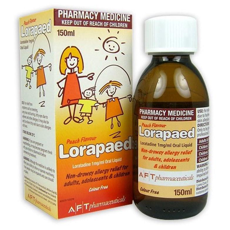 Lorapaed Antihistamine Liquid 1mg/ml 150ml
