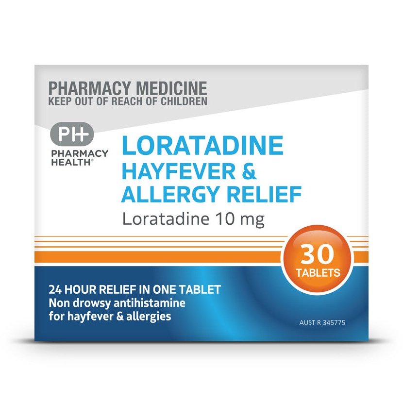 Pharmacy Health LORATADINE 10MG 30 TABLETS