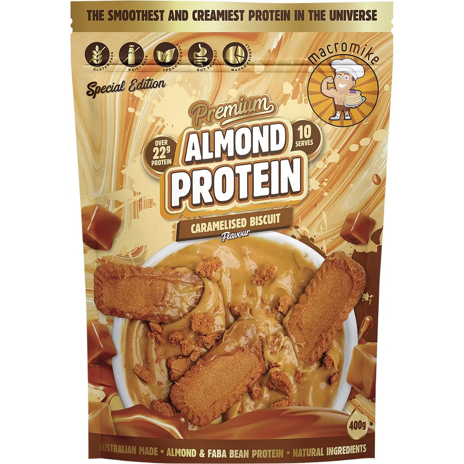 Macro Mike Premium Almond Protein Caramelised Biscuit 400g