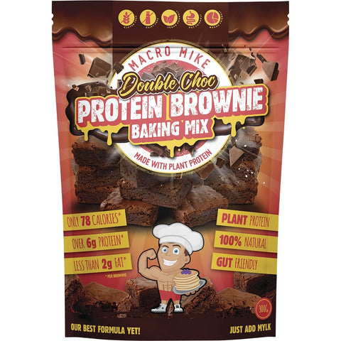 MACRO MIKE Protein Brownie Baking Mix Double Choc 300g