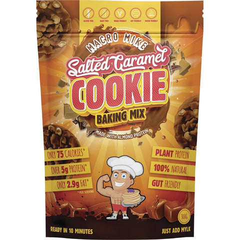MACRO MIKE Cookie Baking Mix - Almond Protein Salted Caramel 300g