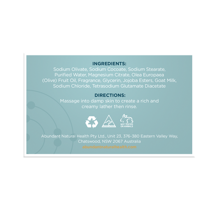 Abundant Natural Health Exfoliating Body Bar 90g