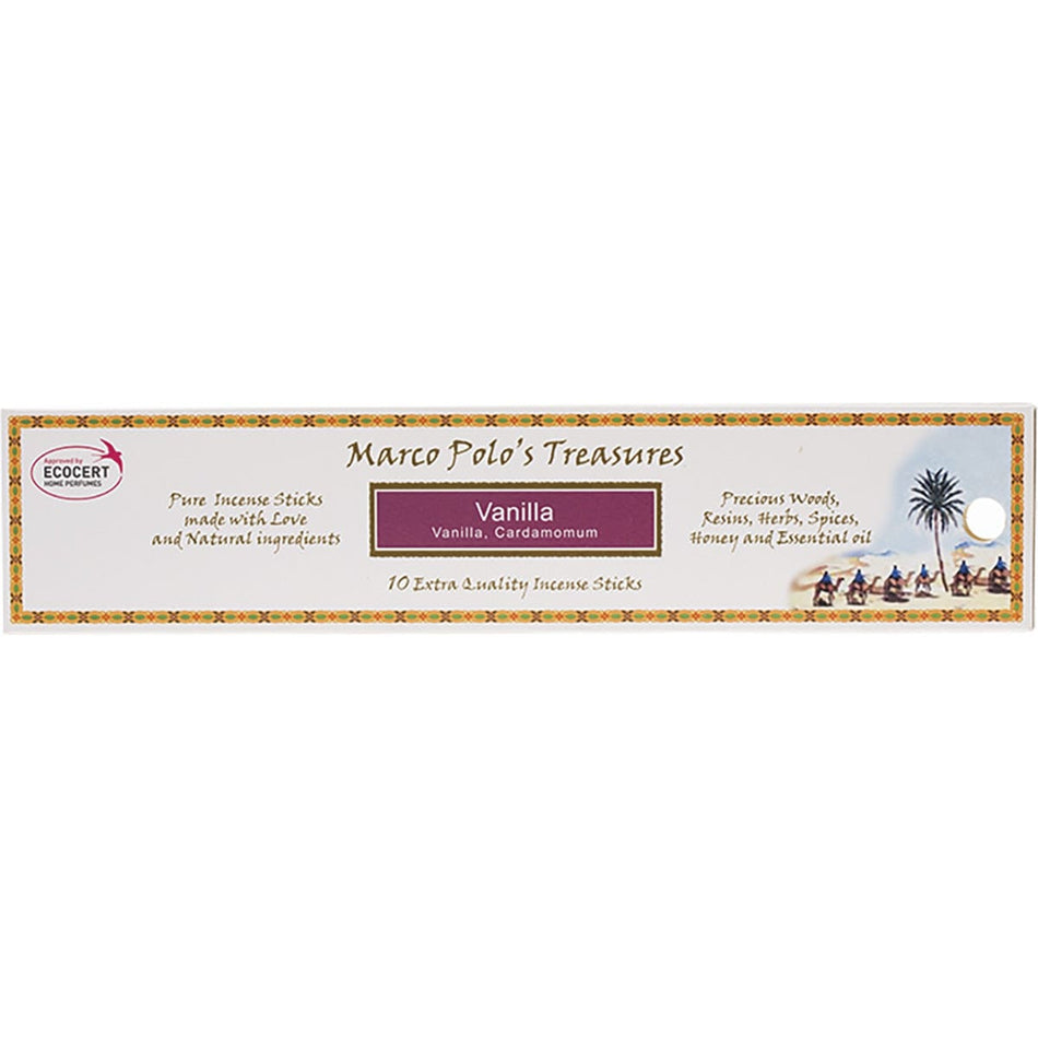 MARCO POLO'S TREASURES Incense Sticks Vanilla 10