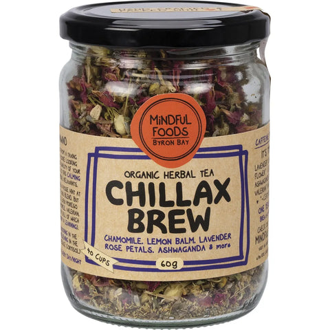 Mindful Foods Chillax Brew Organic Herbal Tea 60g