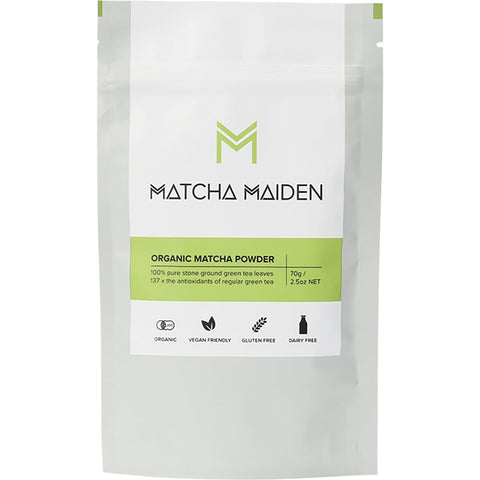 MATCHA MAIDEN Matcha Green Tea Powder 100% Pure Stone Ground 70g