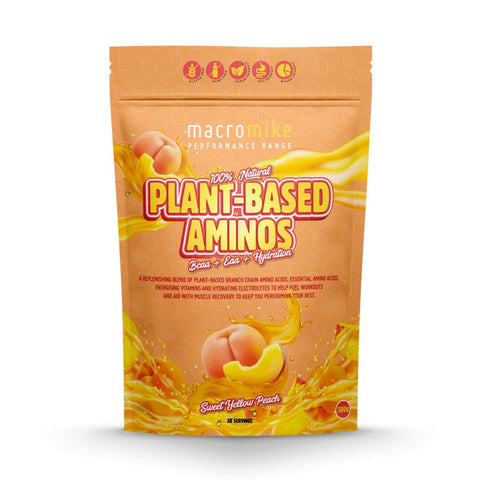 MACRO MIKE Plant-Based Aminos Sweet Yellow Peach 300g