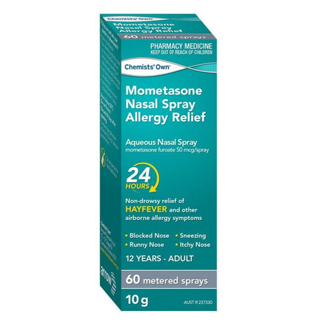 Chemists’ Own Mometasone Nasal Spray Allergy Relief 60 Spray (Generic of NASONEX)