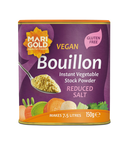 Marigold Health Foods Vege Bouillon Less Salt Purple 150g
