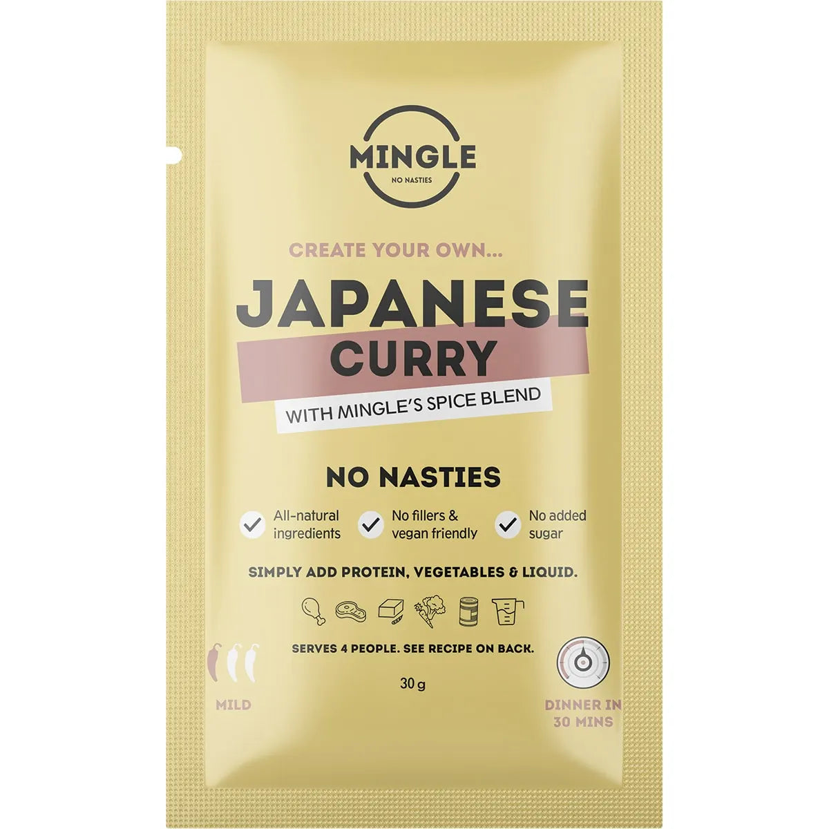 Mingle Natural Seasoning Blend Japanese Curry 12x30g